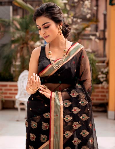 Kanjivarm Silk Saree red