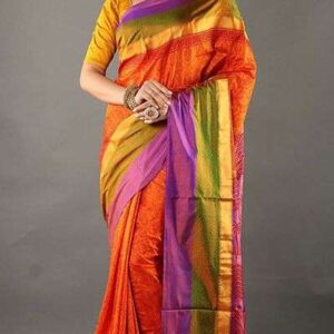 Ajrakh Saree