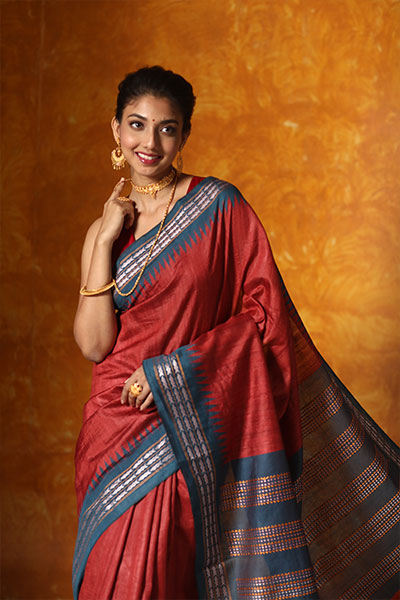 Kanjivarm Silk Saree red